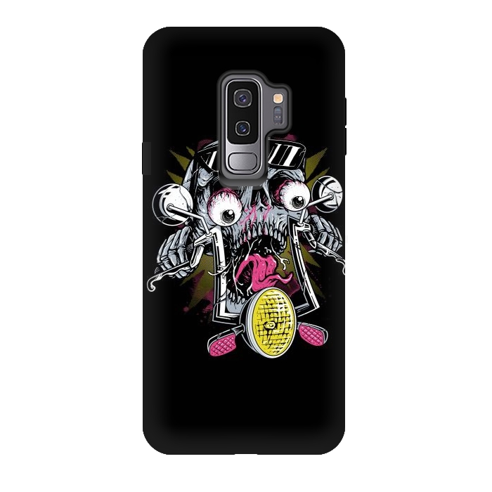 Galaxy S9 plus StrongFit Skull Biker 3 by Afif Quilimo