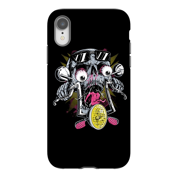 iPhone Xr StrongFit Skull Biker 3 by Afif Quilimo