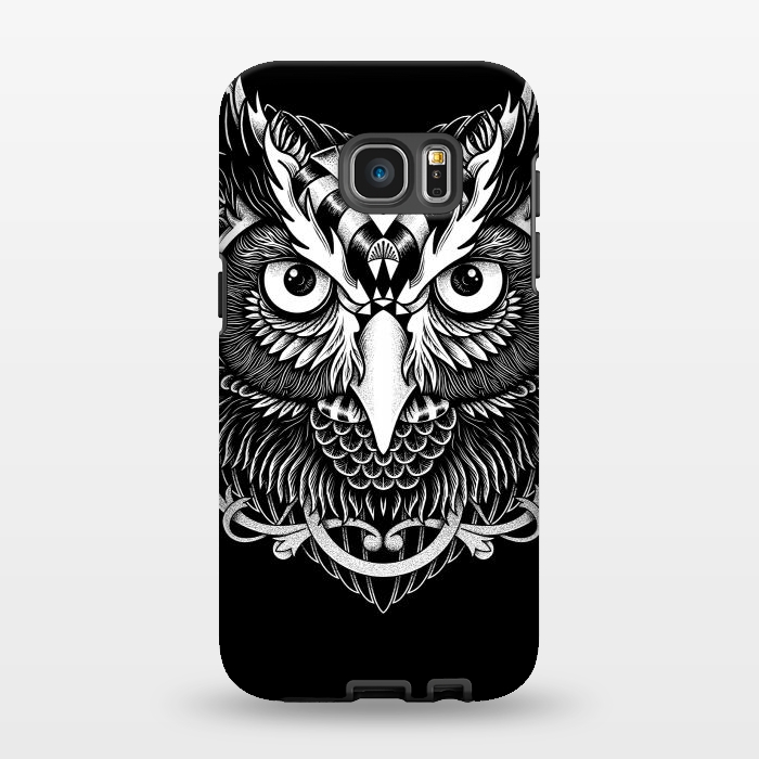 Galaxy S7 EDGE StrongFit Owl ornate by Afif Quilimo