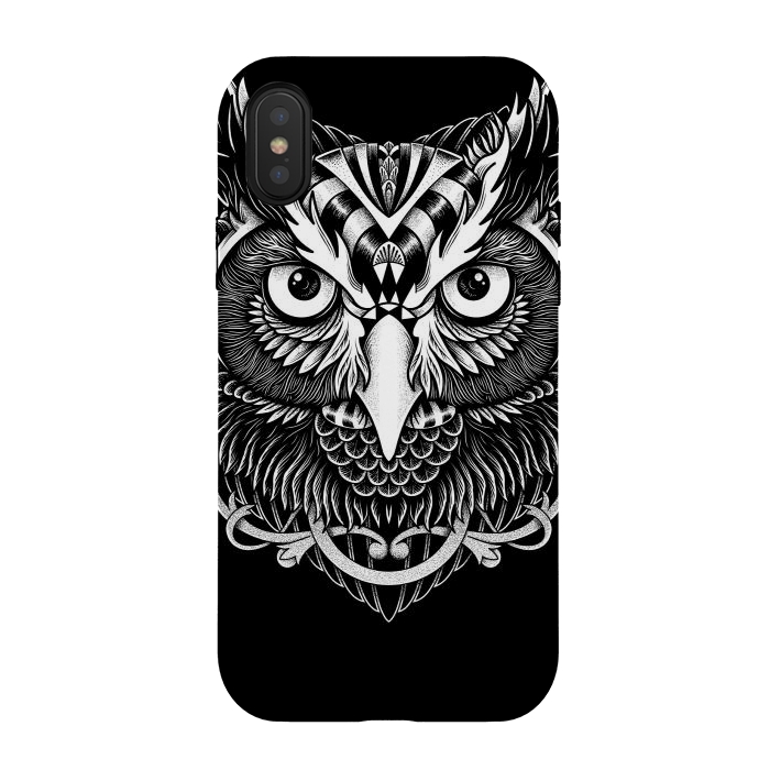 iPhone Xs / X StrongFit Owl ornate by Afif Quilimo