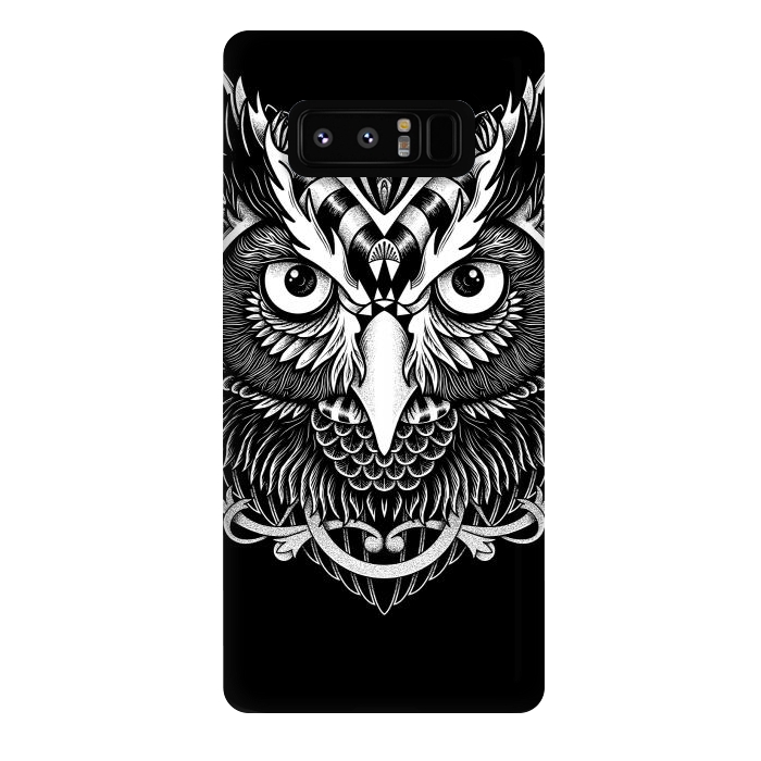 Galaxy Note 8 StrongFit Owl ornate by Afif Quilimo