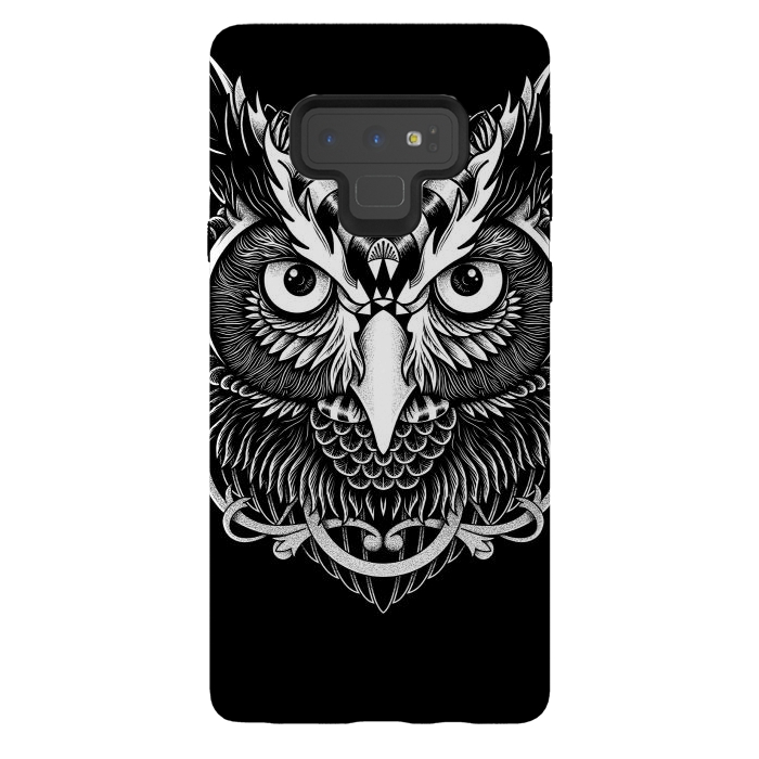 Galaxy Note 9 StrongFit Owl ornate by Afif Quilimo