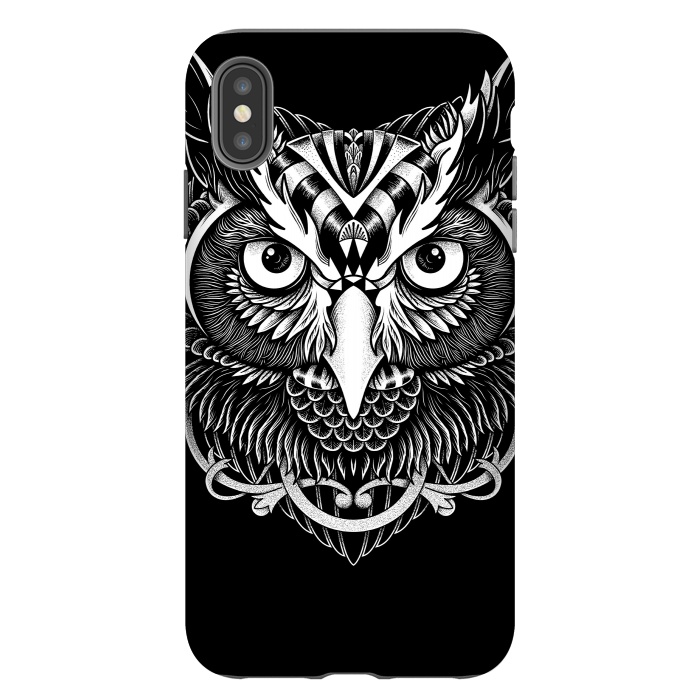 iPhone Xs Max StrongFit Owl ornate by Afif Quilimo