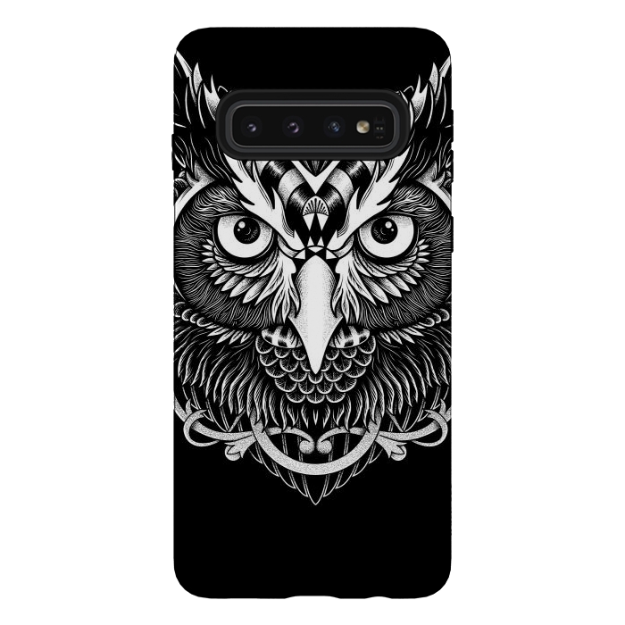 Galaxy S10 StrongFit Owl ornate by Afif Quilimo