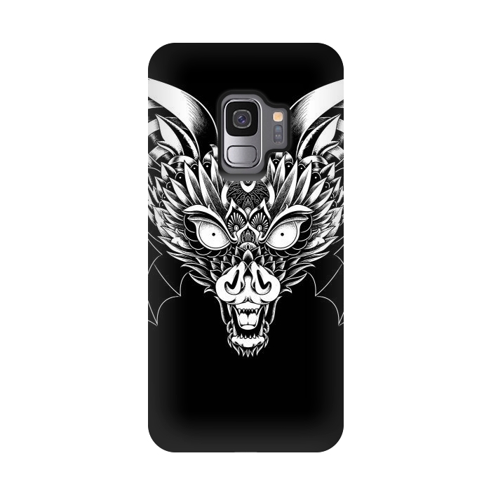 Galaxy S9 StrongFit Bat Ornate by Afif Quilimo