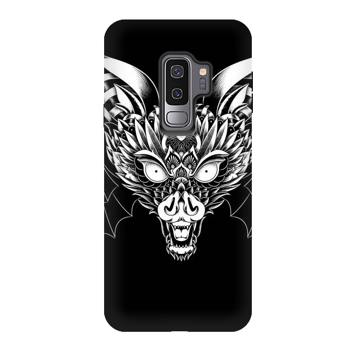 Galaxy S9 plus StrongFit Bat Ornate by Afif Quilimo