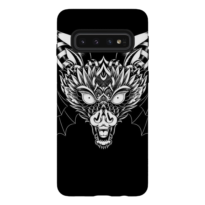 Galaxy S10 StrongFit Bat Ornate by Afif Quilimo