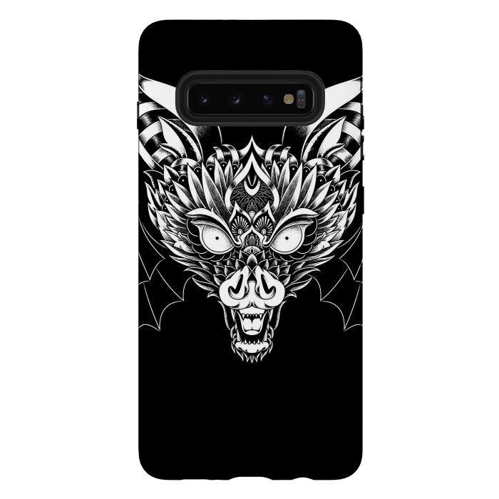 Galaxy S10 plus StrongFit Bat Ornate by Afif Quilimo