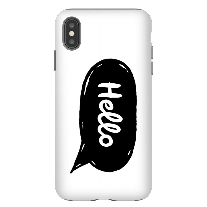 iPhone Xs Max StrongFit Hello by Laura Nagel