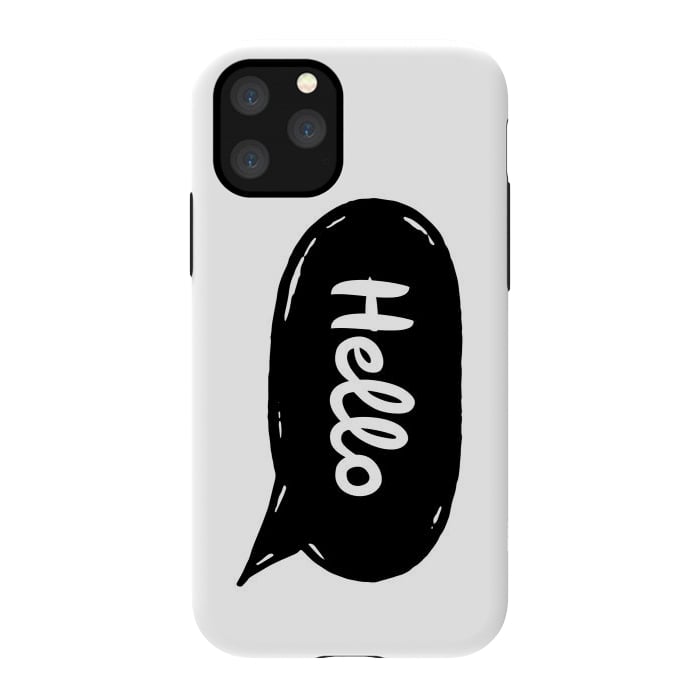 iPhone 11 Pro StrongFit Hello by Laura Nagel