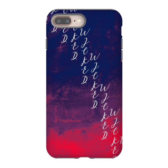 iPhone 7 plus StrongFit Text red phonecase by Josie