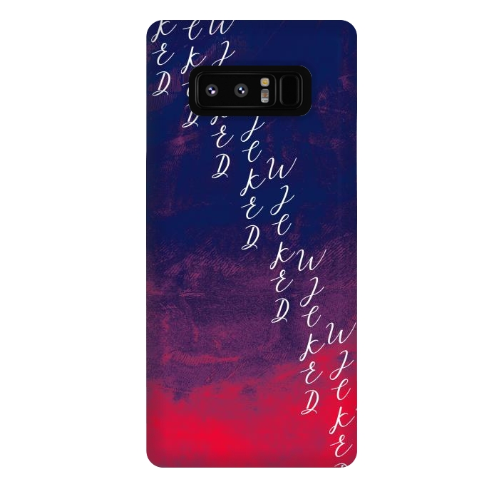 Galaxy Note 8 StrongFit Text red phonecase by Josie