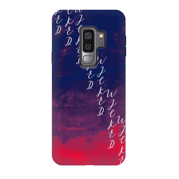 Galaxy S9 plus StrongFit Text red phonecase by Josie