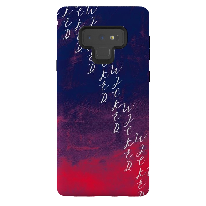 Galaxy Note 9 StrongFit Text red phonecase by Josie