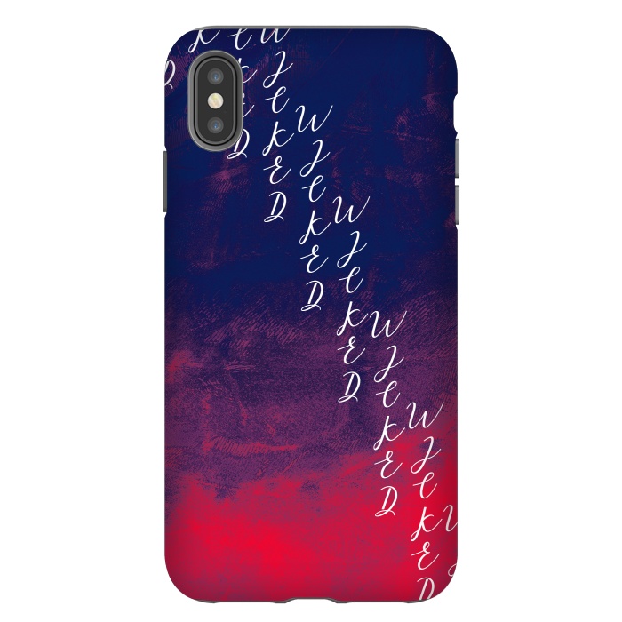 iPhone Xs Max StrongFit Text red phonecase by Josie