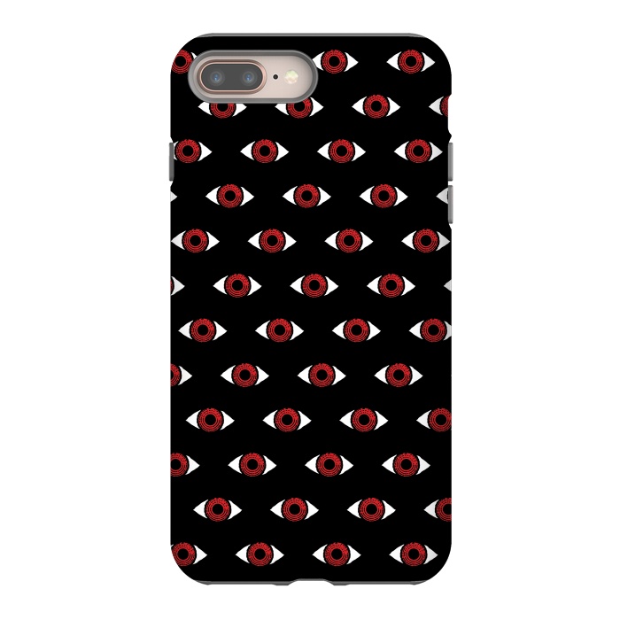 iPhone 7 plus StrongFit Red eye pattern by Laura Nagel