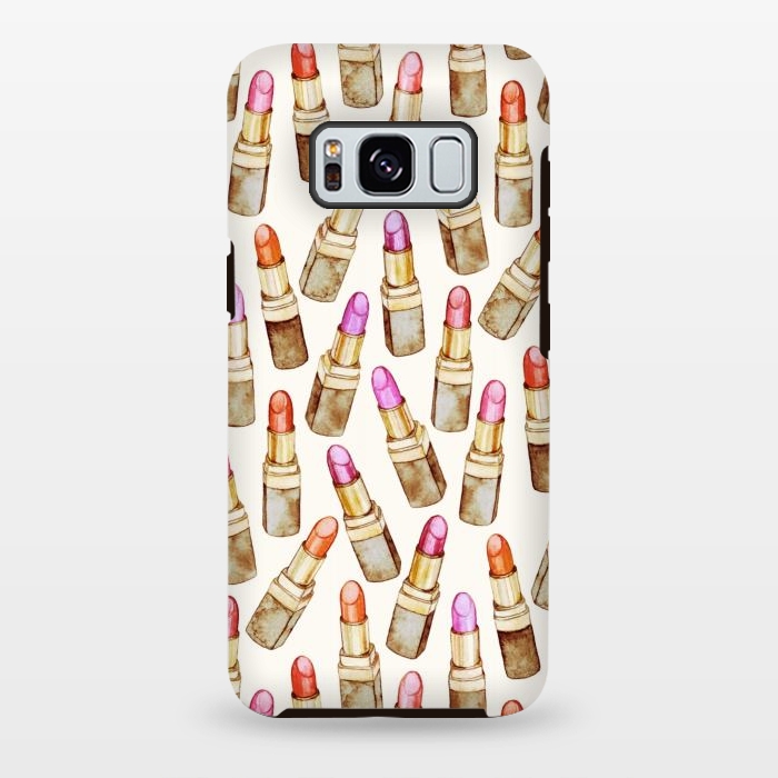 Galaxy S8 plus StrongFit Lots of Little Golden Lipsticks by Micklyn Le Feuvre