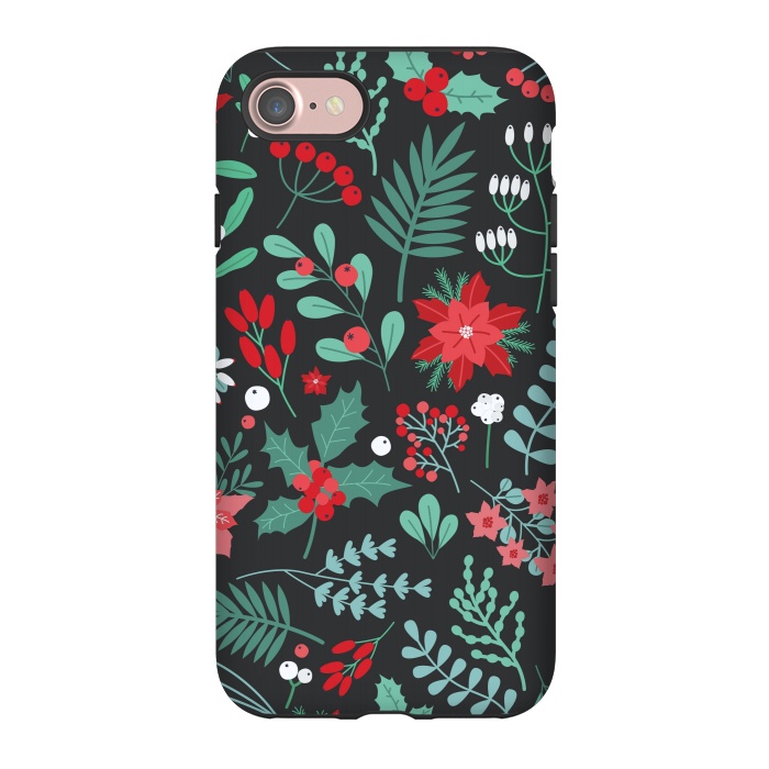 iPhone 7 StrongFit Beautiful Christmas Fully Floral Pattern by ArtsCase