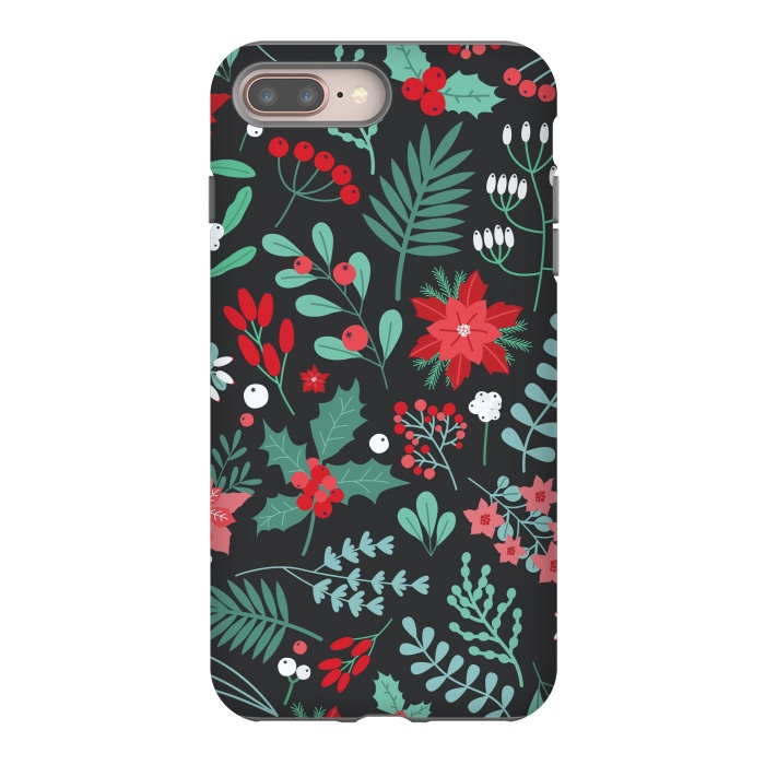 iPhone 7 plus StrongFit Beautiful Christmas Fully Floral Pattern by ArtsCase