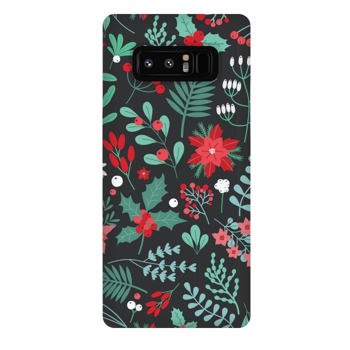 Galaxy Note 8 StrongFit Beautiful Christmas Fully Floral Pattern by ArtsCase