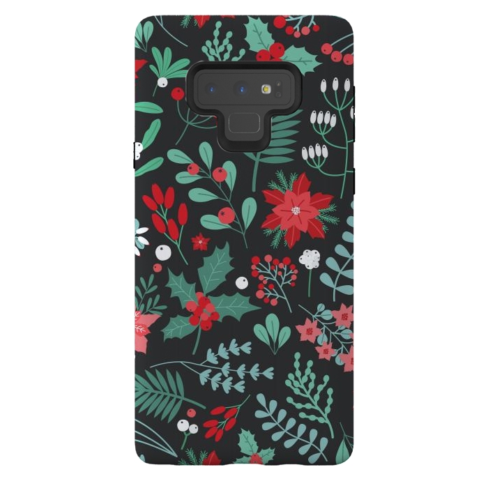 Galaxy Note 9 StrongFit Beautiful Christmas Fully Floral Pattern by ArtsCase