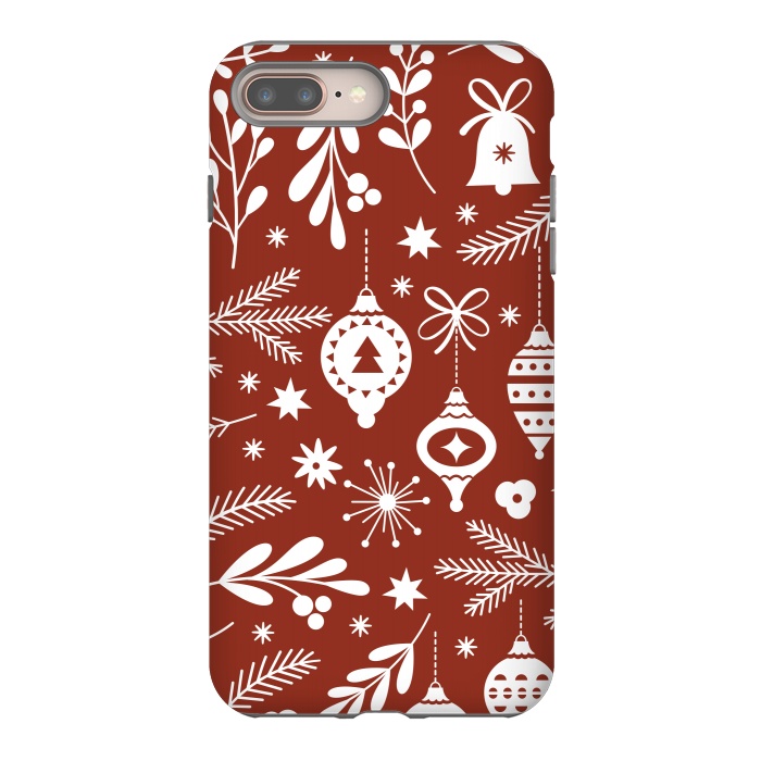 iPhone 7 plus StrongFit Christmas Pattern II by ArtsCase
