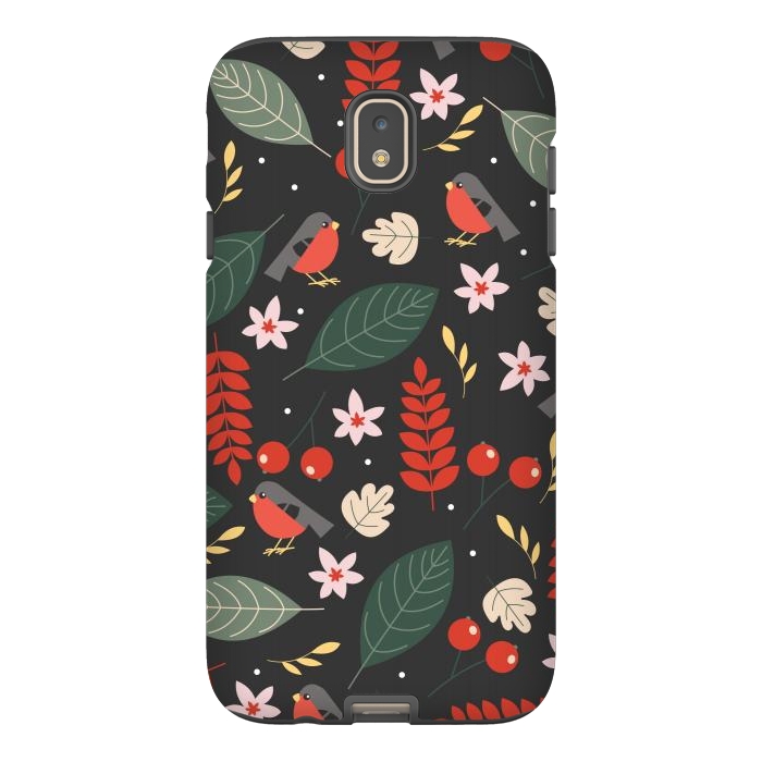 Galaxy J7 StrongFit Cute Bullfinches in Christmas by ArtsCase