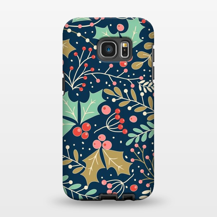 Galaxy S7 EDGE StrongFit Holly Jolly Christmas by ArtsCase