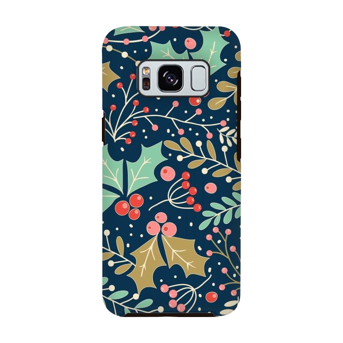 Galaxy S8 StrongFit Holly Jolly Christmas by ArtsCase