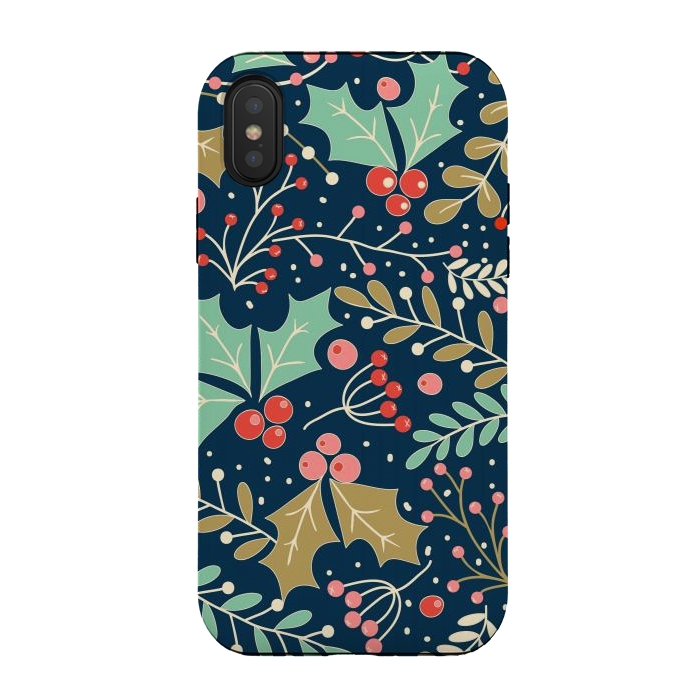 iPhone Xs / X StrongFit Holly Jolly Christmas by ArtsCase