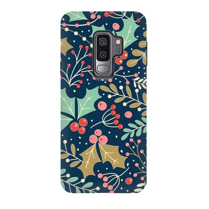 Galaxy S9 plus StrongFit Holly Jolly Christmas by ArtsCase