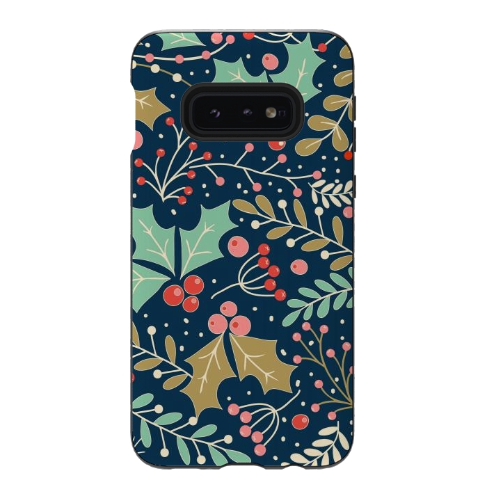 Galaxy S10e StrongFit Holly Jolly Christmas by ArtsCase