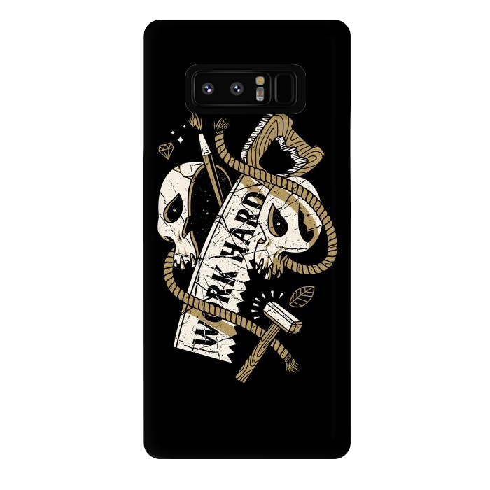 Galaxy Note 8 StrongFit Work Hard Until Die by Afif Quilimo