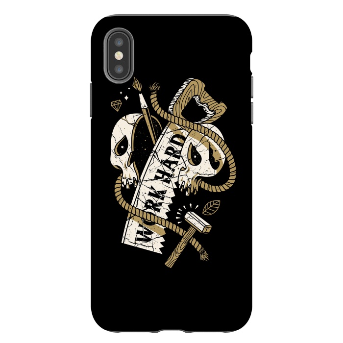 iPhone Xs Max StrongFit Work Hard Until Die by Afif Quilimo