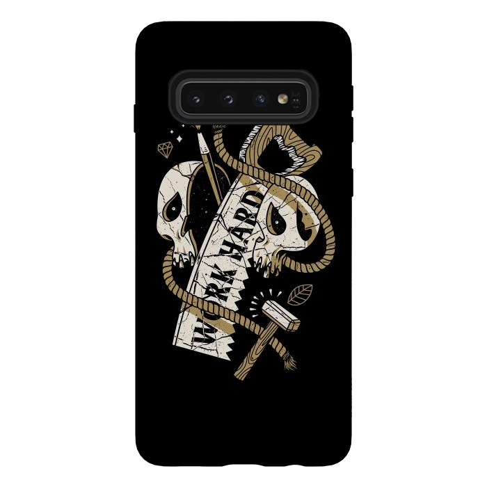 Galaxy S10 StrongFit Work Hard Until Die by Afif Quilimo