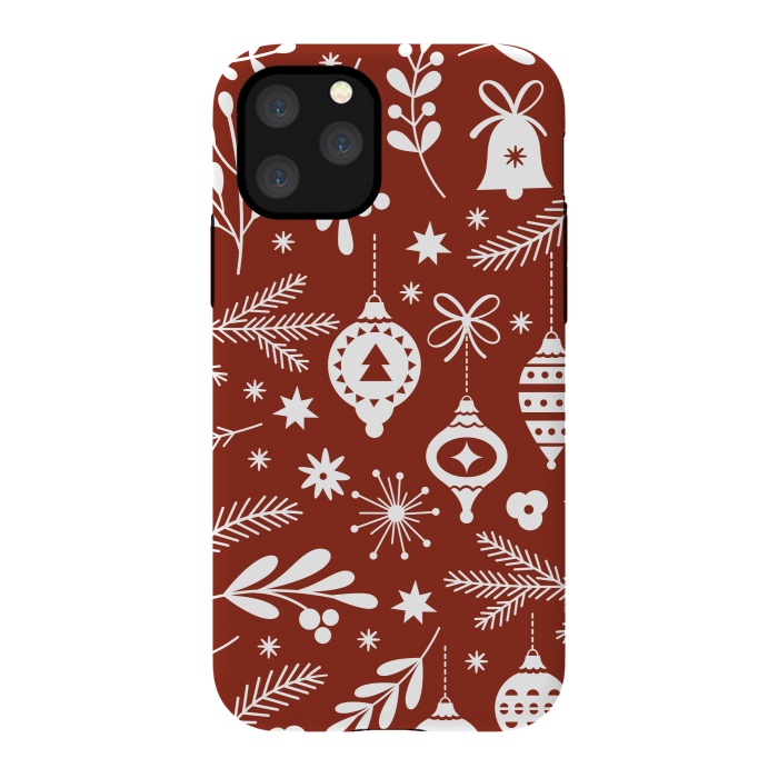 iPhone 11 Pro Max StrongFit Christmas Pattern II by ArtsCase