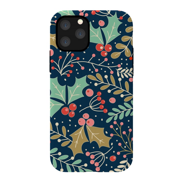iPhone 11 Pro Max StrongFit Holly Jolly Christmas by ArtsCase