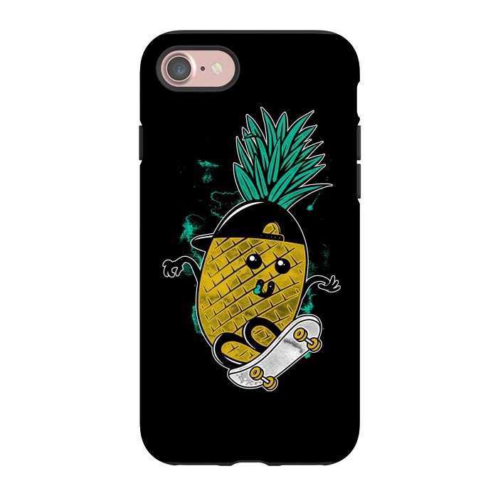 iPhone 7 StrongFit Pineapple Skateboarding by Afif Quilimo