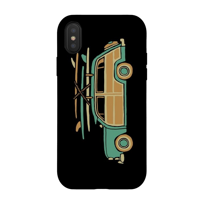 iPhone Xs / X StrongFit Surf Car by Afif Quilimo