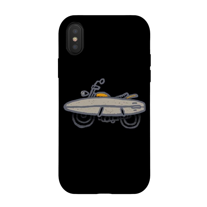 iPhone Xs / X StrongFit Surf Biker by Afif Quilimo