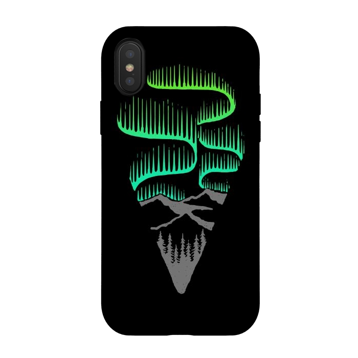 iPhone Xs / X StrongFit Aurora Borealis by Afif Quilimo