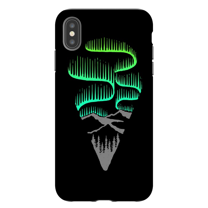 iPhone Xs Max StrongFit Aurora Borealis by Afif Quilimo