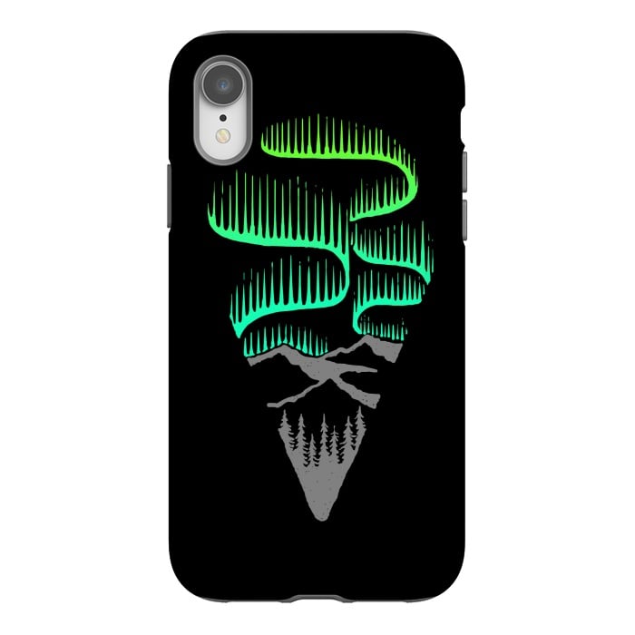 iPhone Xr StrongFit Aurora Borealis by Afif Quilimo