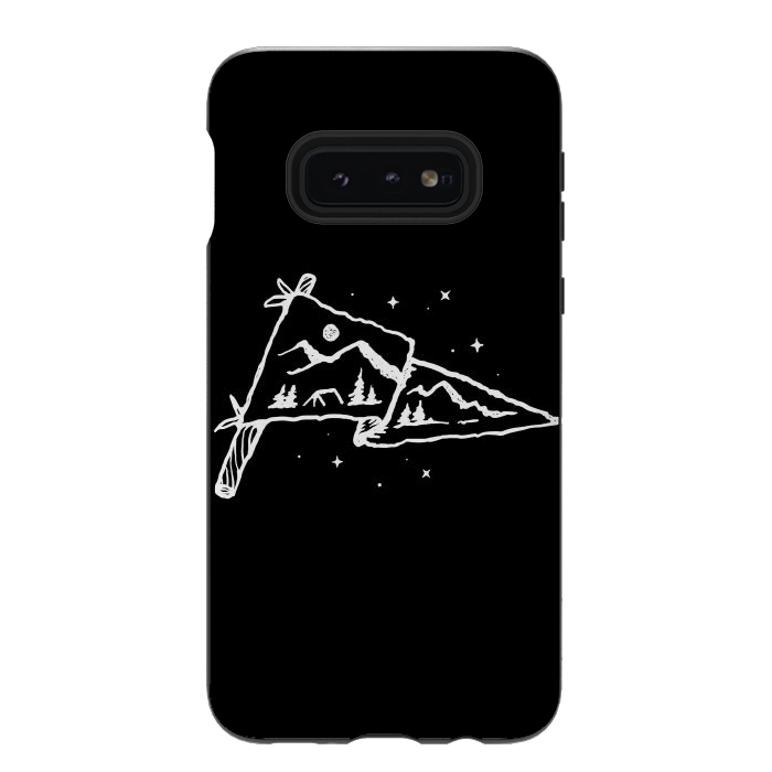 Galaxy S10e StrongFit Camp Flag by Afif Quilimo