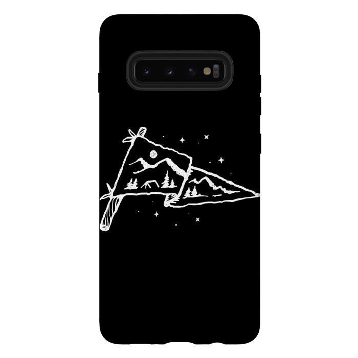 Galaxy S10 plus StrongFit Camp Flag by Afif Quilimo