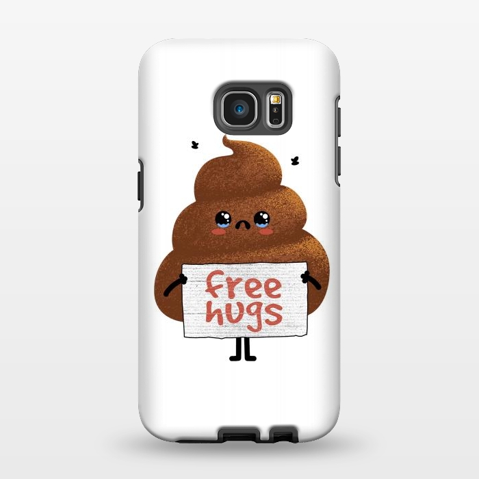 Galaxy S7 EDGE StrongFit Free Hugs Poop by Afif Quilimo
