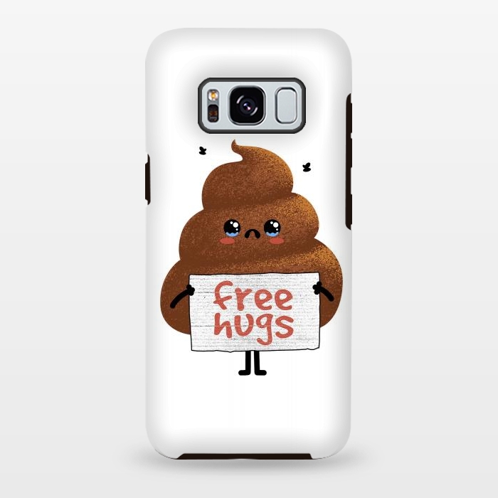 Galaxy S8 plus StrongFit Free Hugs Poop by Afif Quilimo