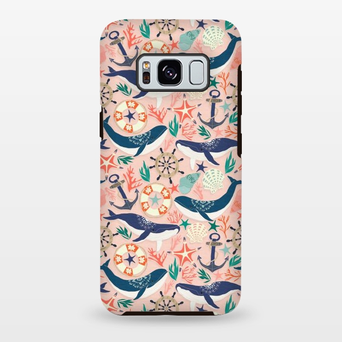 Galaxy S8 plus StrongFit Whale Song on Coral Blush by Tangerine-Tane