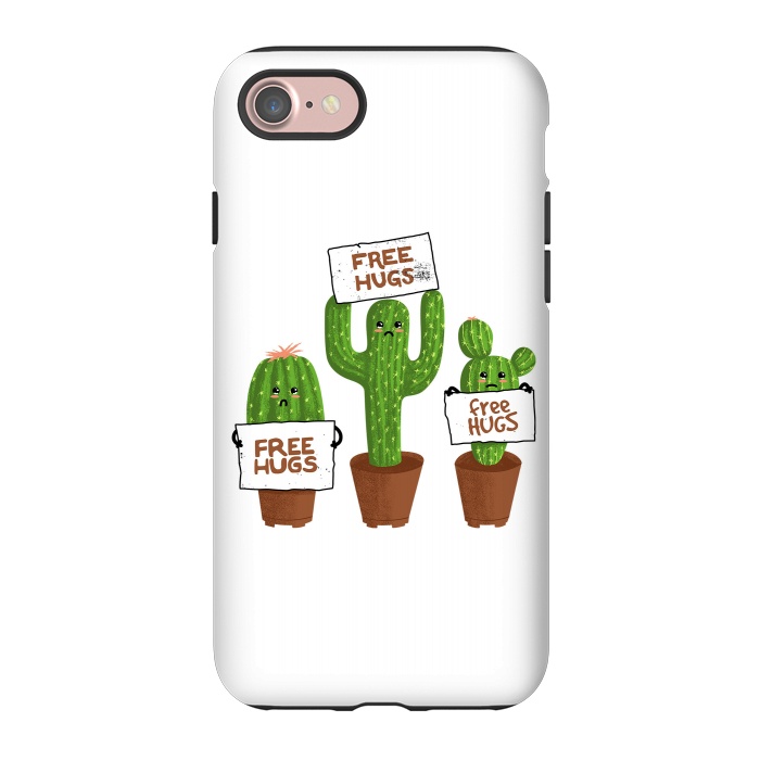 iPhone 7 StrongFit Free Hugs Cactus by Afif Quilimo