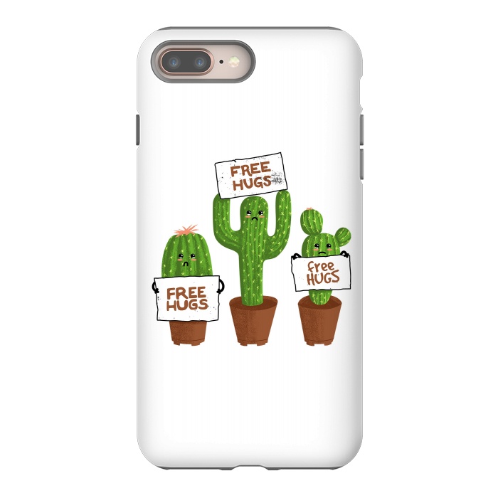 iPhone 7 plus StrongFit Free Hugs Cactus by Afif Quilimo